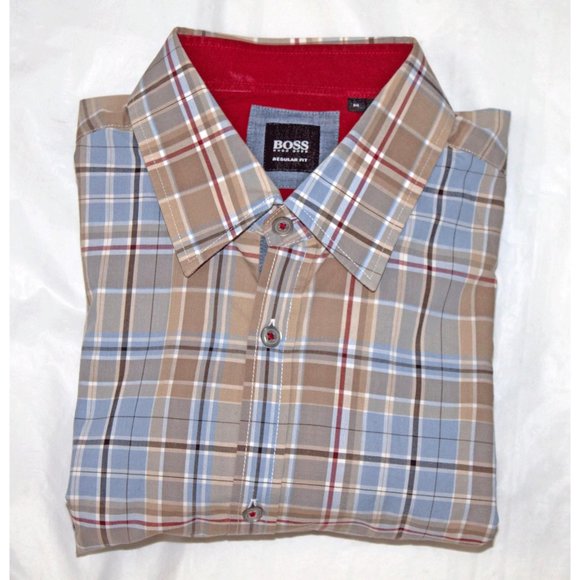 Hugo Boss Mens Long Sleeve Button Front Flip Cuff - Picture 7 of 8